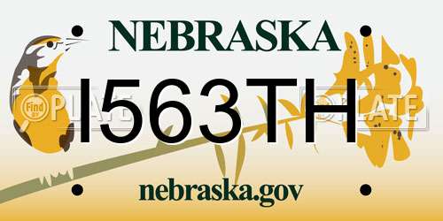 I563TH Nebraska License Plate