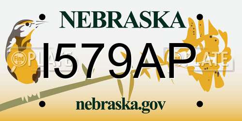 I579AP Nebraska License Plate