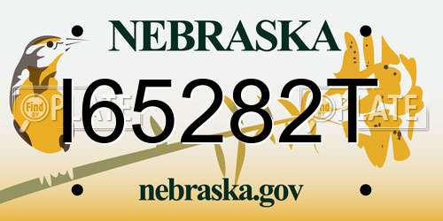 I65282T Nebraska License Plate