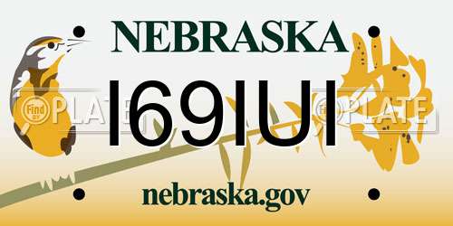 I69IUI Nebraska License Plate