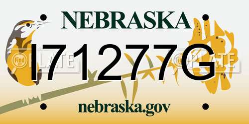 I71277G Nebraska License Plate