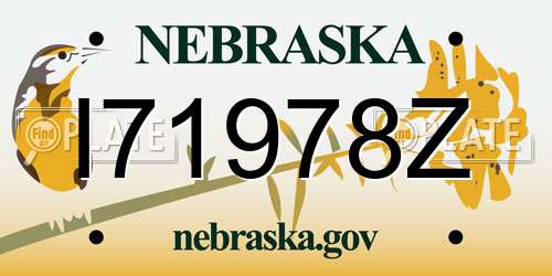 I71978Z Nebraska License Plate
