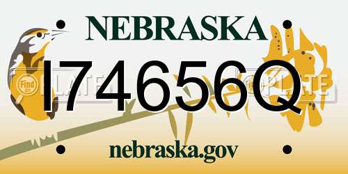 I74656Q Nebraska License Plate