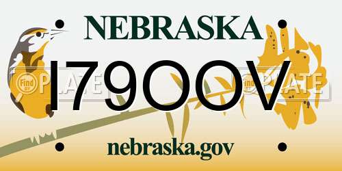 I79OOV Nebraska License Plate