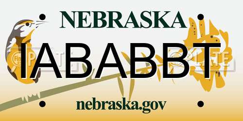 IABABBT Nebraska License Plate
