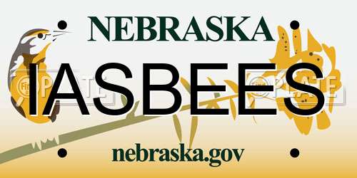 IASBEES Nebraska License Plate