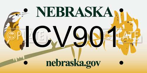 ICV901 Nebraska License Plate