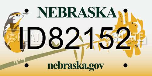 ID82152 Nebraska License Plate