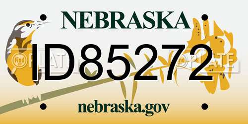 ID85272 Nebraska License Plate
