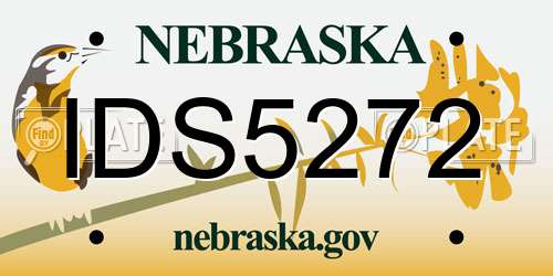 IDS5272 Nebraska License Plate