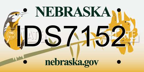 IDS7152 Nebraska License Plate