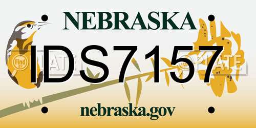 IDS7157 Nebraska License Plate