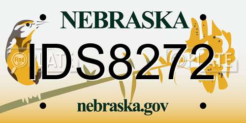 IDS8272 Nebraska License Plate