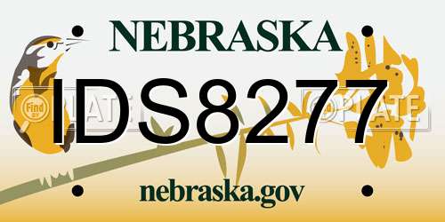 IDS8277 Nebraska License Plate