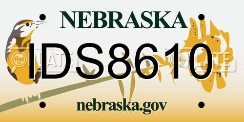 IDS8610 Nebraska License Plate