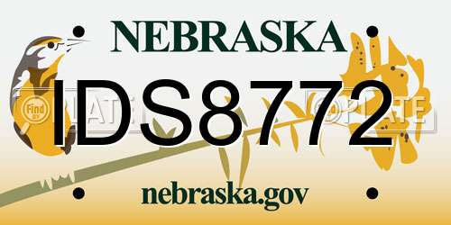 IDS8772 Nebraska License Plate