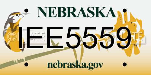 IEE5559 Nebraska License Plate