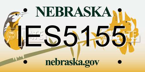 IES5155 Nebraska License Plate