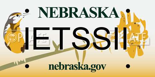 IETSSII Nebraska License Plate