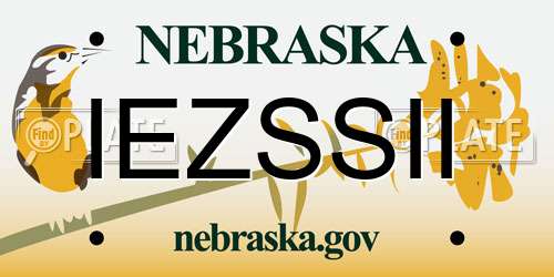 IEZSSII Nebraska License Plate
