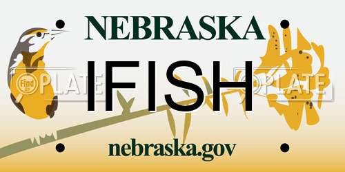 IFISH Nebraska License Plate