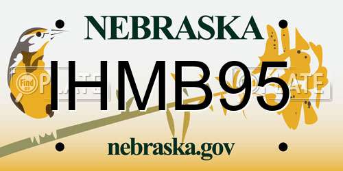 IHMB95 Nebraska License Plate