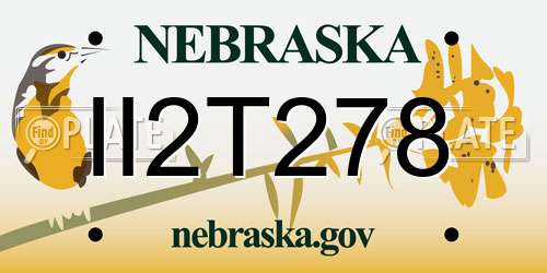 II2T278 Nebraska License Plate