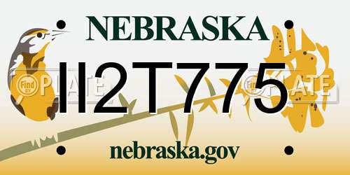 II2T775 Nebraska License Plate