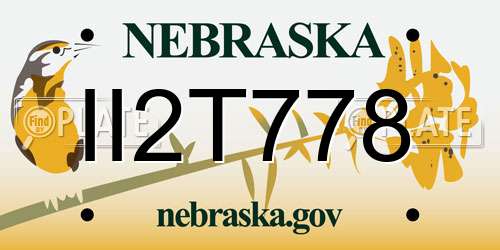 II2T778 Nebraska License Plate
