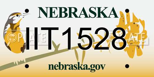 IIT1528 Nebraska License Plate
