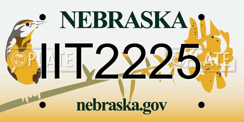 IIT2225 Nebraska License Plate