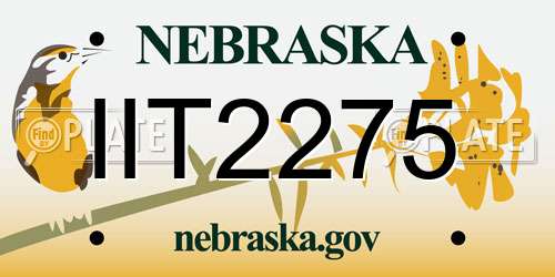 IIT2275 Nebraska License Plate