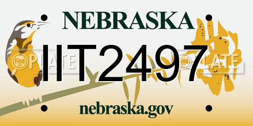 IIT2497 Nebraska License Plate