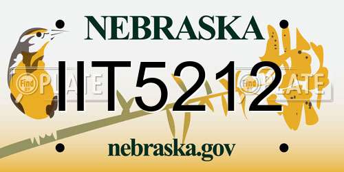 IIT5212 Nebraska License Plate
