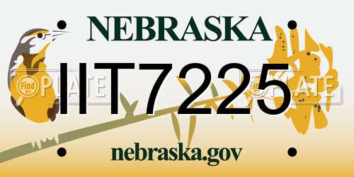 IIT7225 Nebraska License Plate