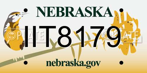 IIT8179 Nebraska License Plate