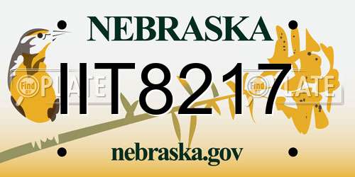 IIT8217 Nebraska License Plate