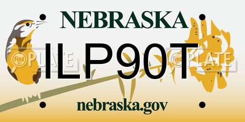 ILP90T Nebraska License Plate