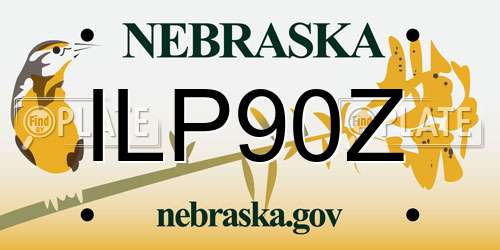 ILP90Z Nebraska License Plate