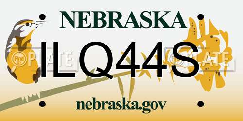 ILQ44S Nebraska License Plate