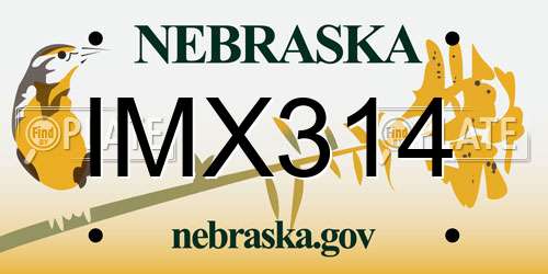 IMX314 Nebraska License Plate