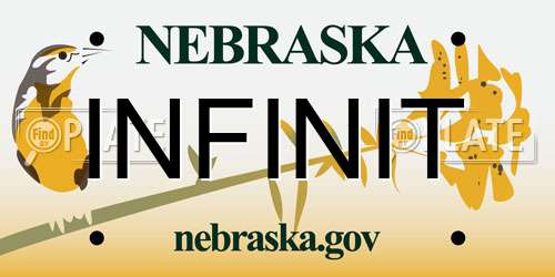 INFINIT Nebraska License Plate