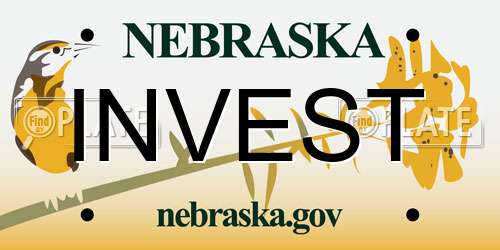 INVEST Nebraska License Plate