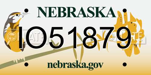 IO51879 Nebraska License Plate