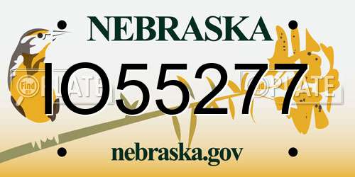 IO55277 Nebraska License Plate