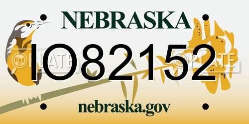 IO82152 Nebraska License Plate