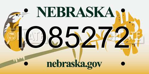 IO85272 Nebraska License Plate
