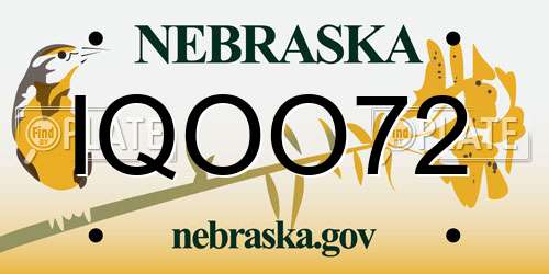 IQOO72 Nebraska License Plate