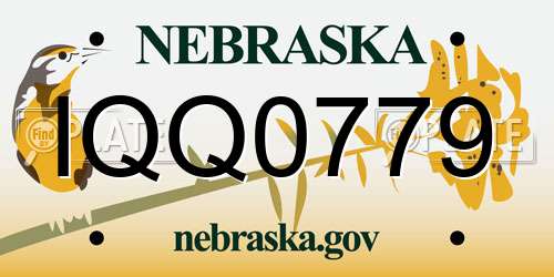IQQ0779 Nebraska License Plate