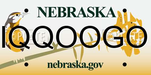 IQQOOGO Nebraska License Plate